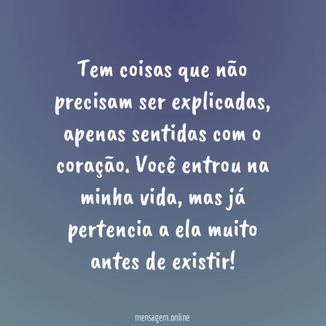 Sinta com o coração