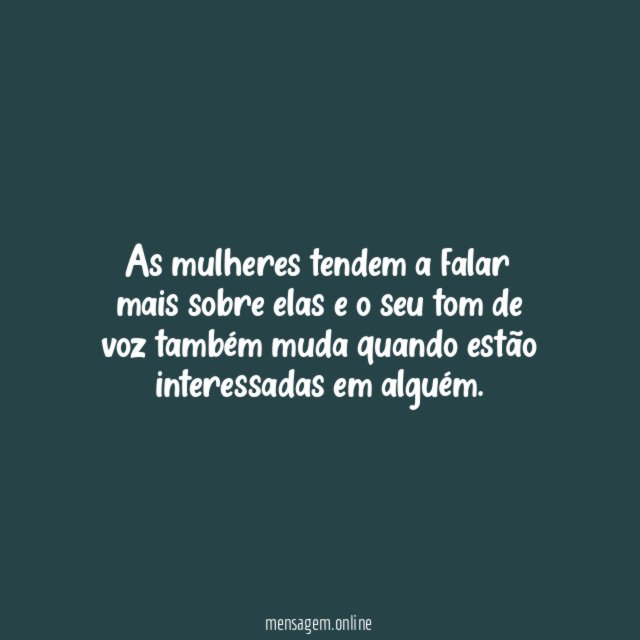 E as mulheres?