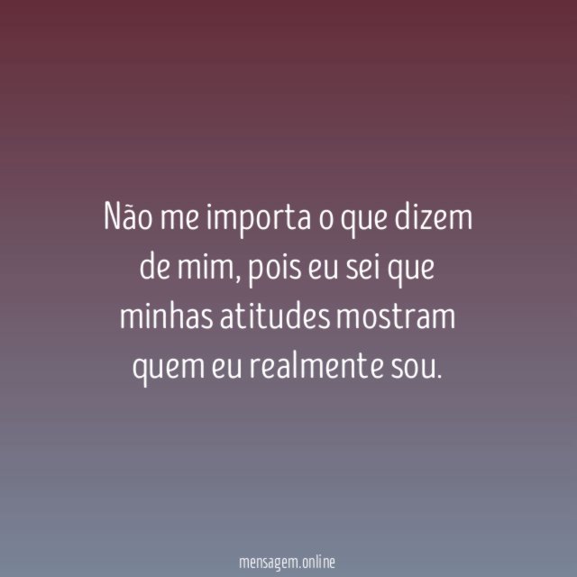 Não me importa