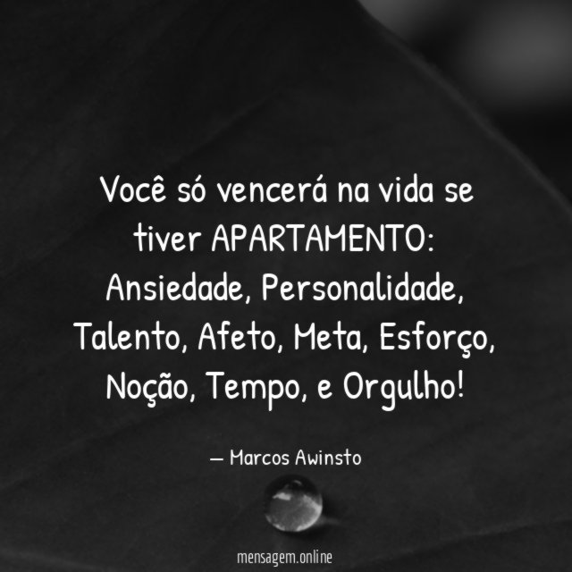 Você só vencerá na vida se tiver APARTAMENTO