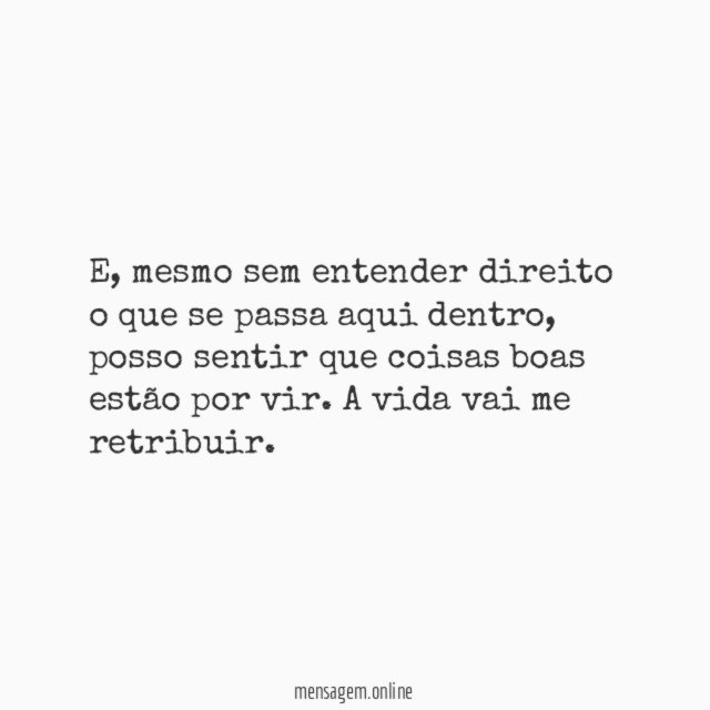 O melhor está por vir