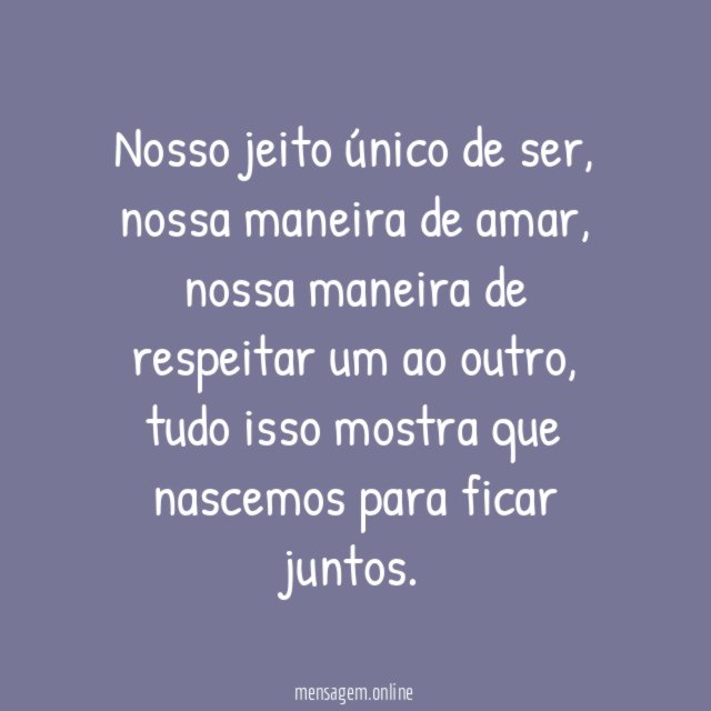 Nosso jeito