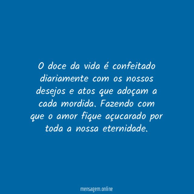 Doce da vida