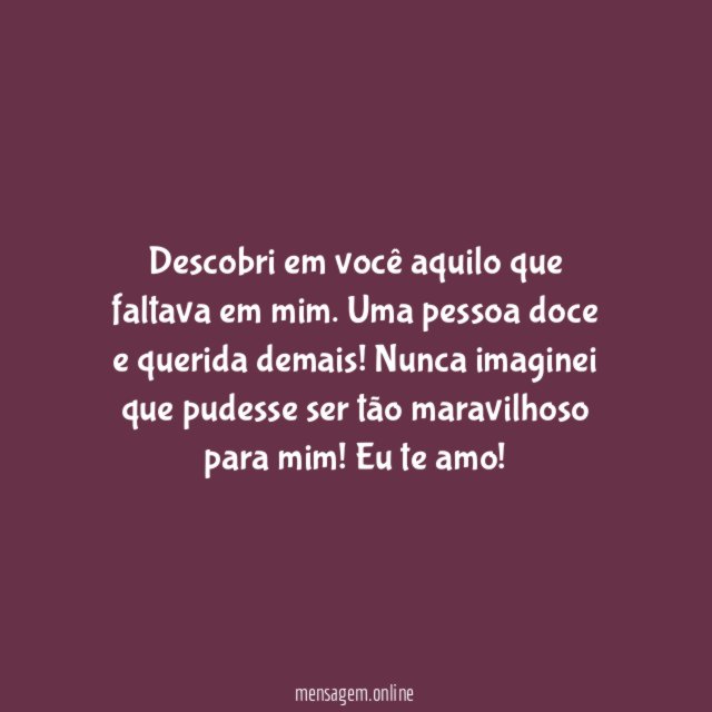 Eu te amo