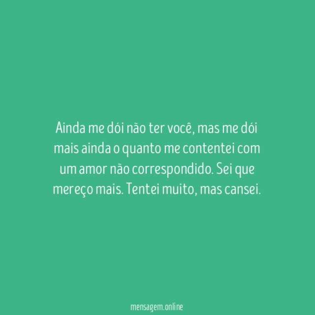 Mereço mais
