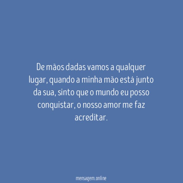 Mãos dadas