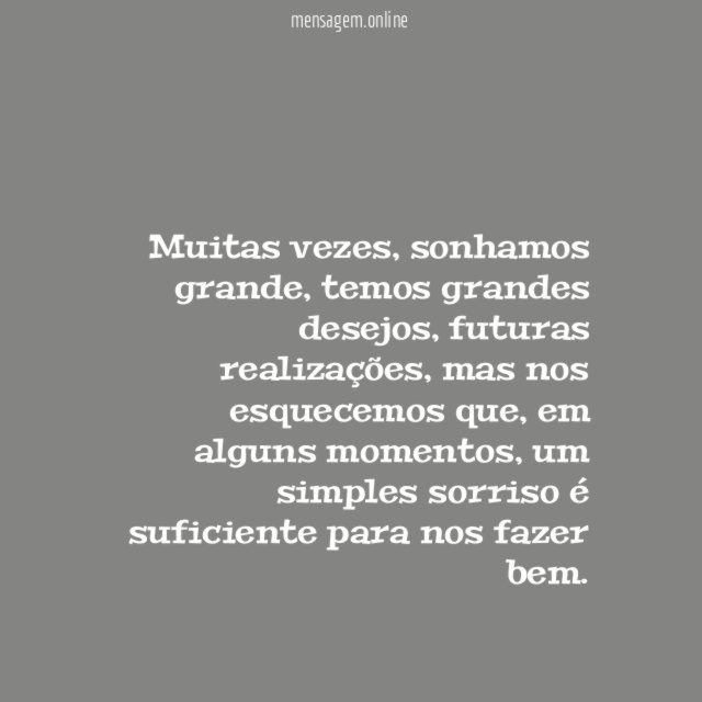 A simplicidade da felicidade