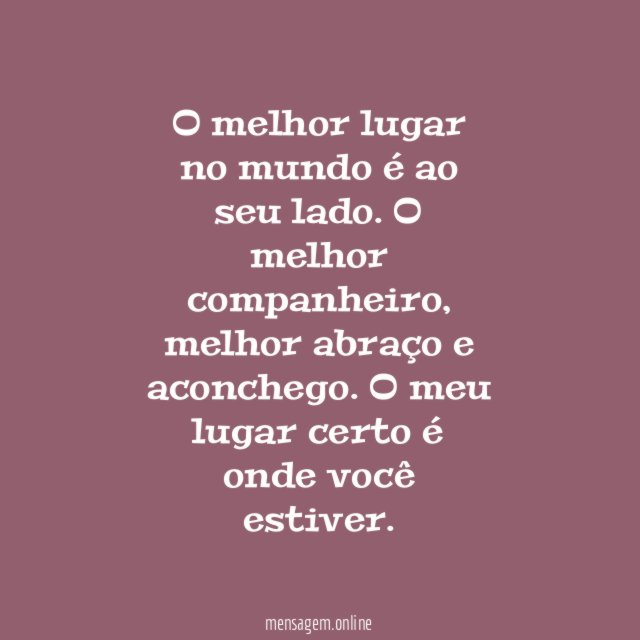 Lugar certo