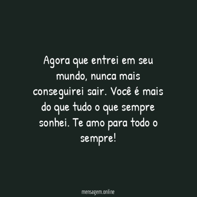 O amor que sempre quis