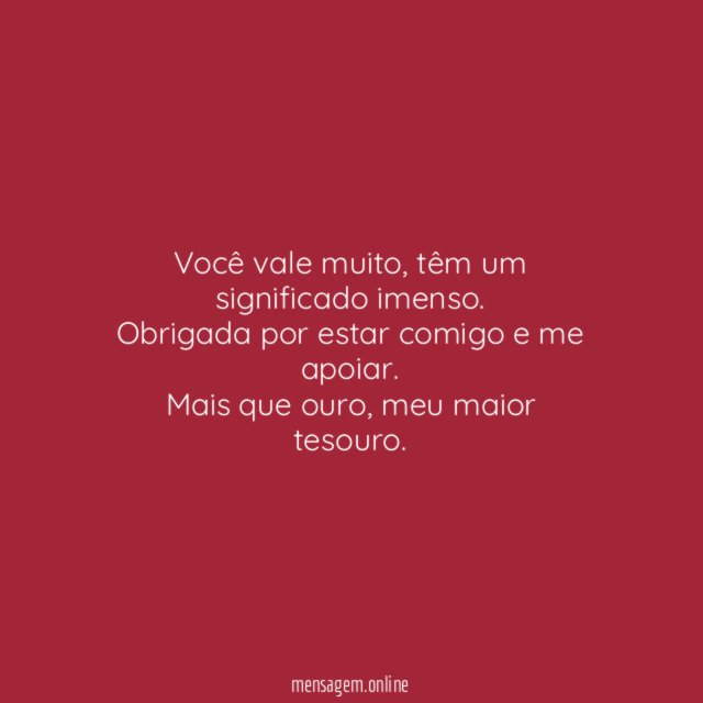 Você vale ouro
