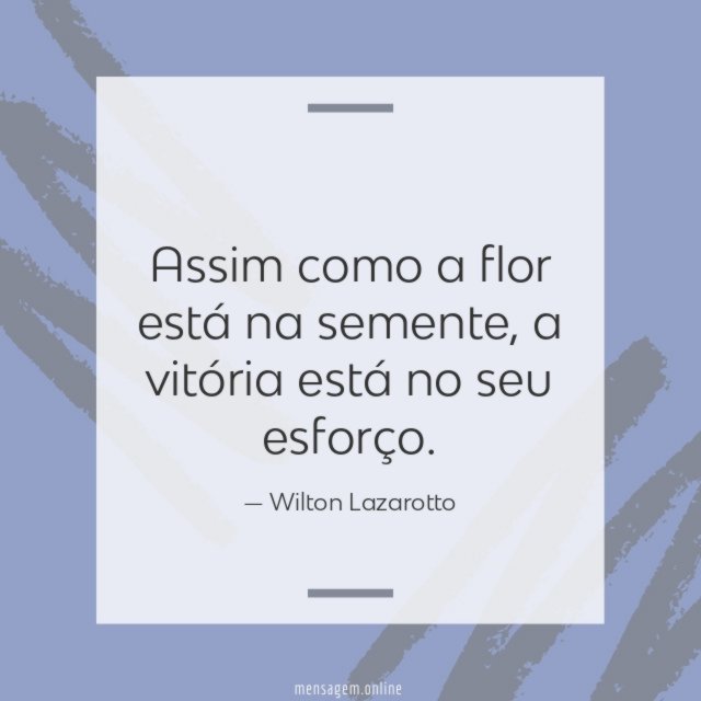 Assim como a flor está na semente