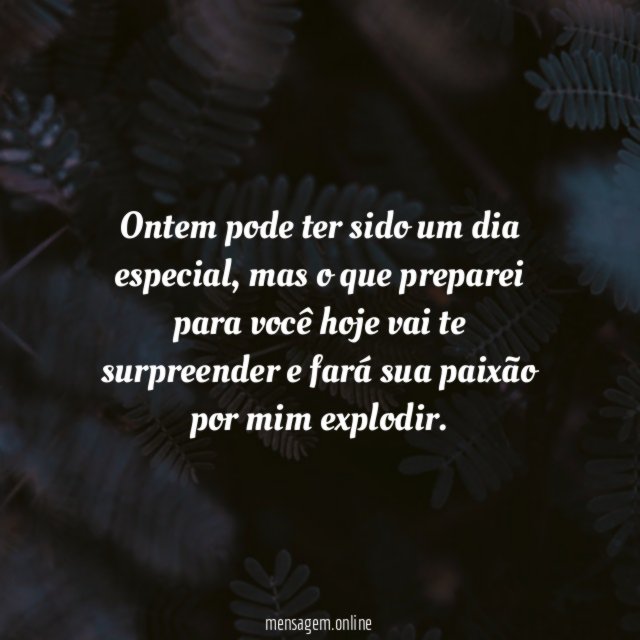 Hoje será uma surpresa