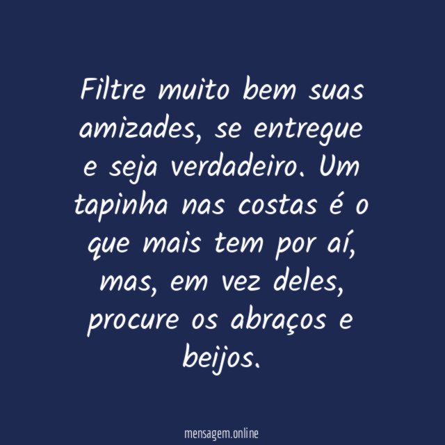 Amizades verdadeiras