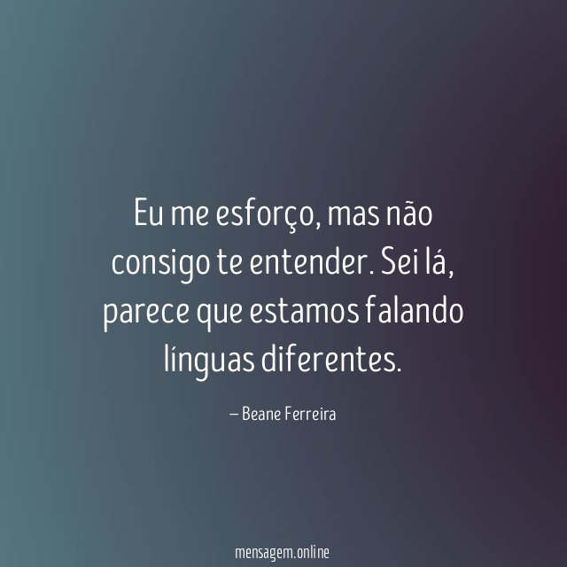 Eu me esforço