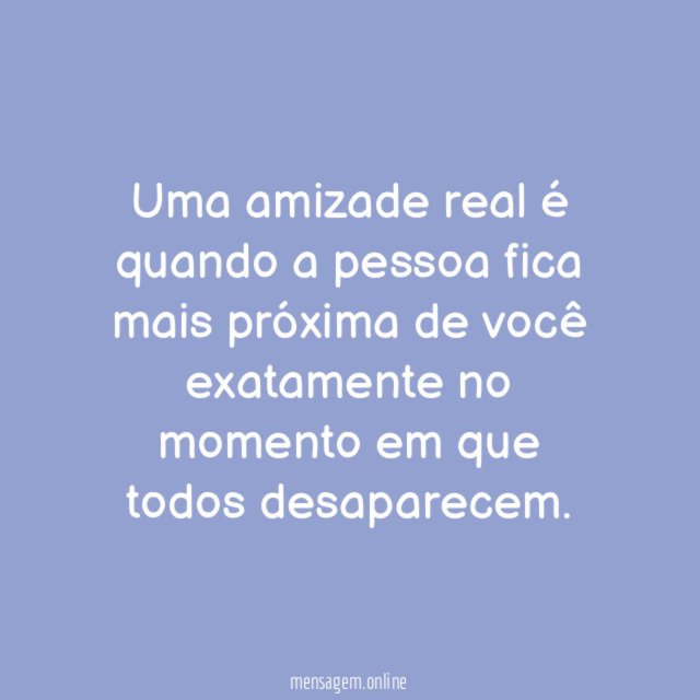 Amizade real