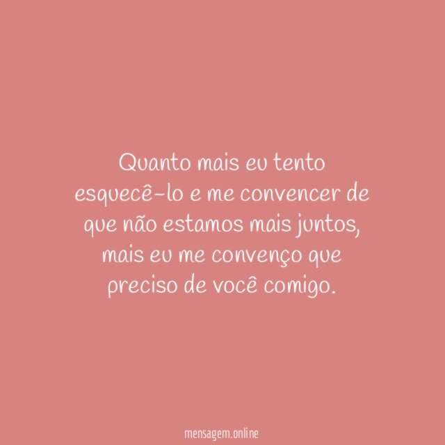 Preciso de você