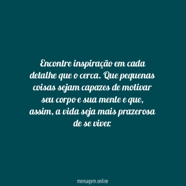 Fonte de inspiração