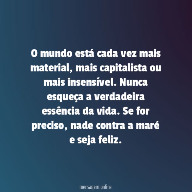 O que realmente importa