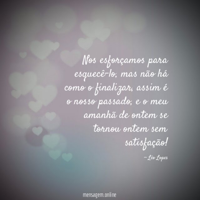 Nos esforçamos para esquecê-lo