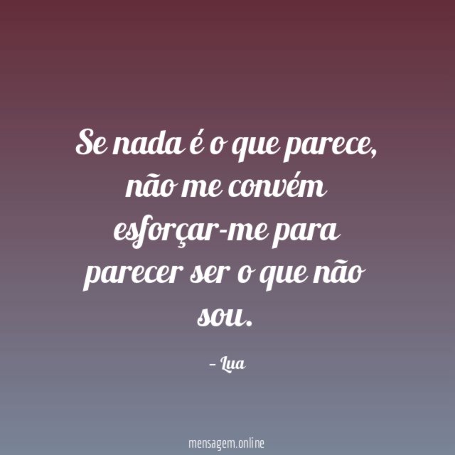Se nada é o que parece