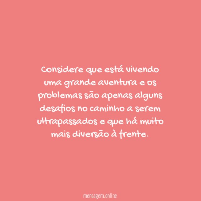 A vida é uma aventura