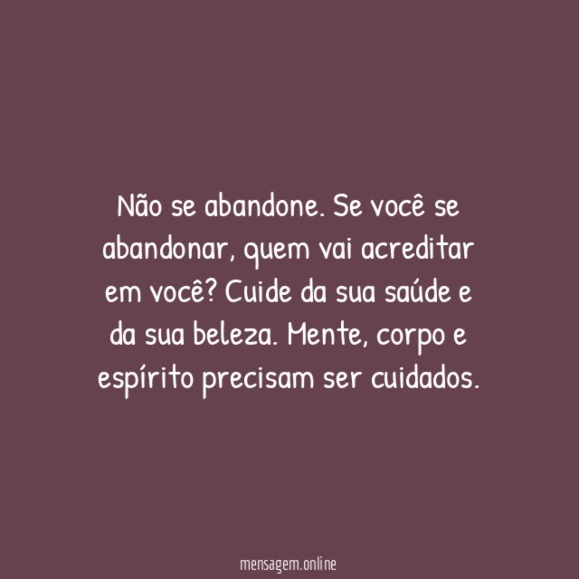 Cuide de você