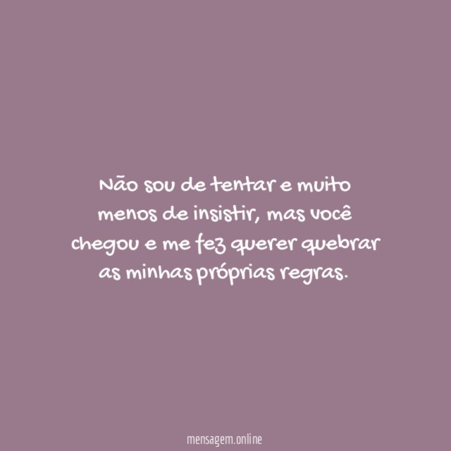 Quebrando as regras