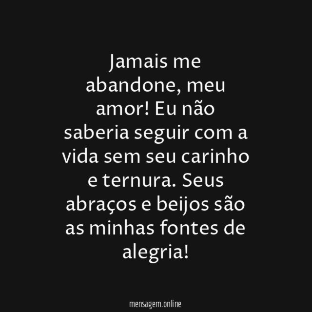 Não sei viver sem ter você