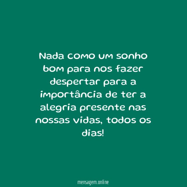 Despertar com alegria