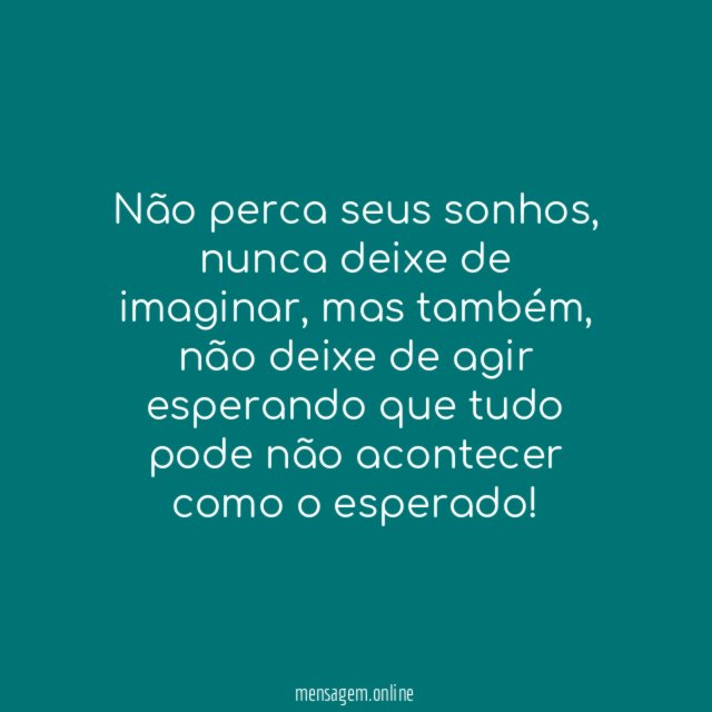 Não deixe nada pra depois