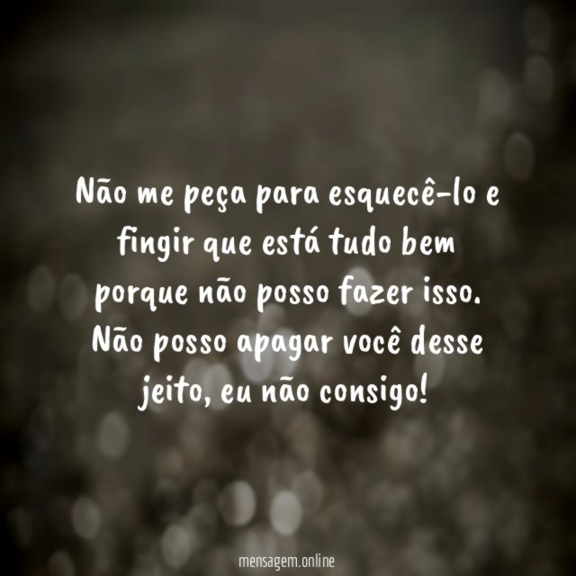Não me peça