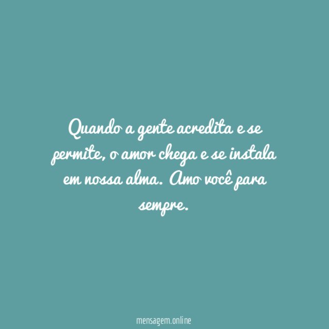 Para o corpo e alma
