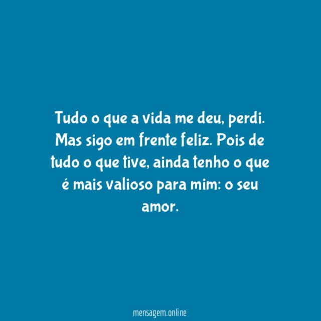 O que a vida me deu
