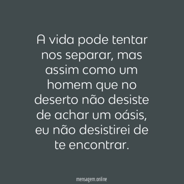 Não desistir