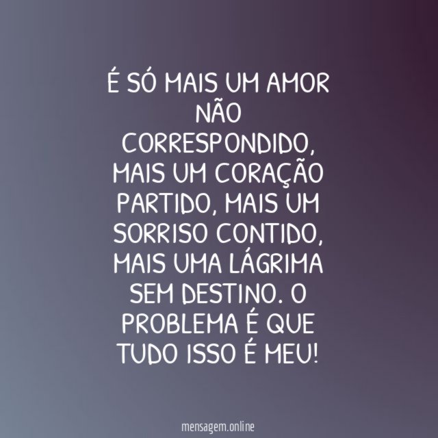 Só mais um