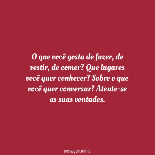 13. Agora você tem tempo pra se conhecer