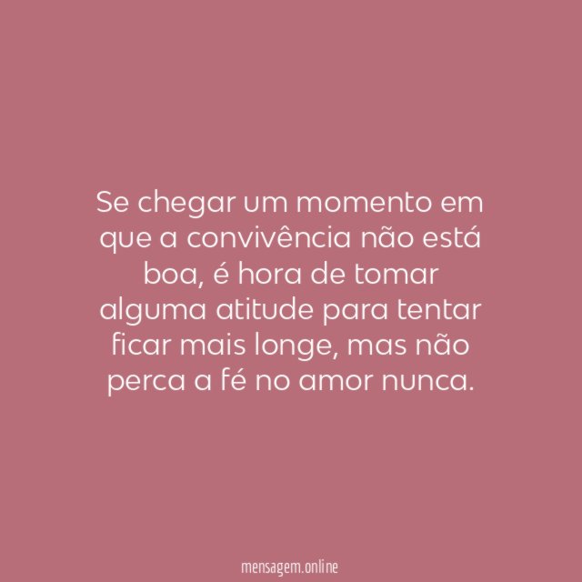 Não perca a fé