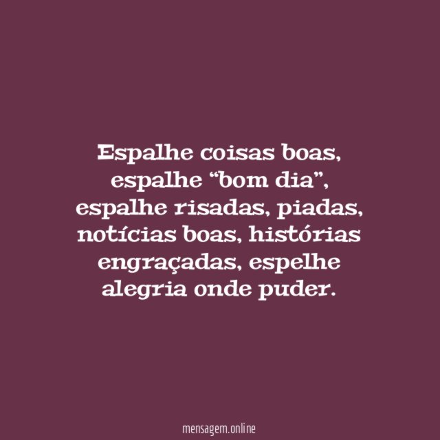 Espalhe alegria
