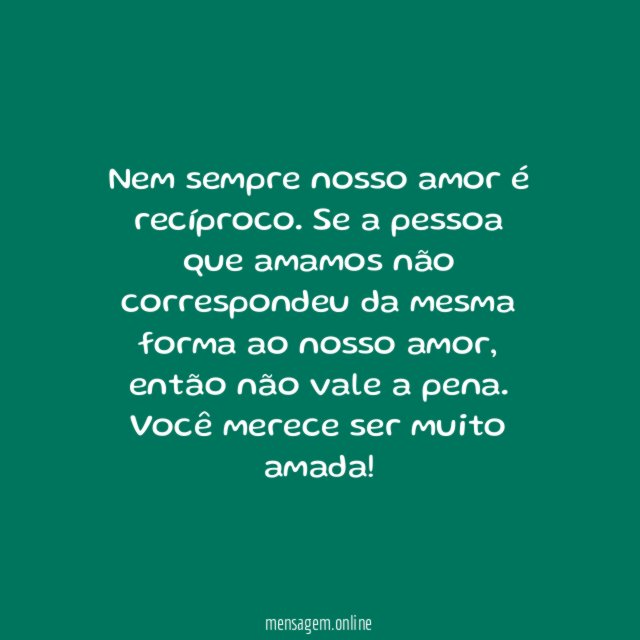 Você ainda será amada