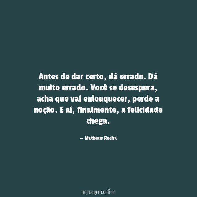 Não desistir