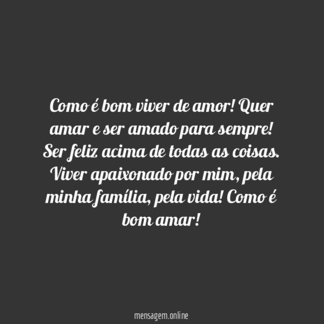Viver de amor