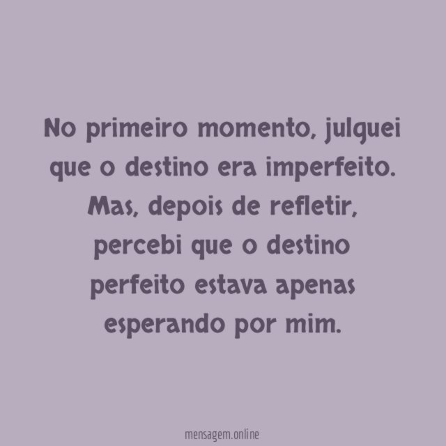 Destino perfeito