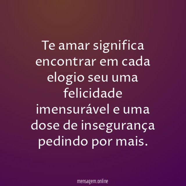 Eternos elogios