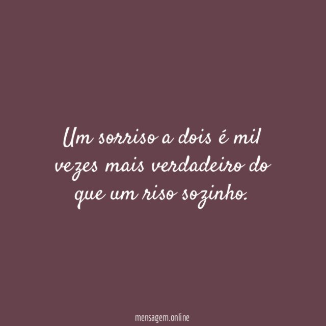 Sorriso a dois