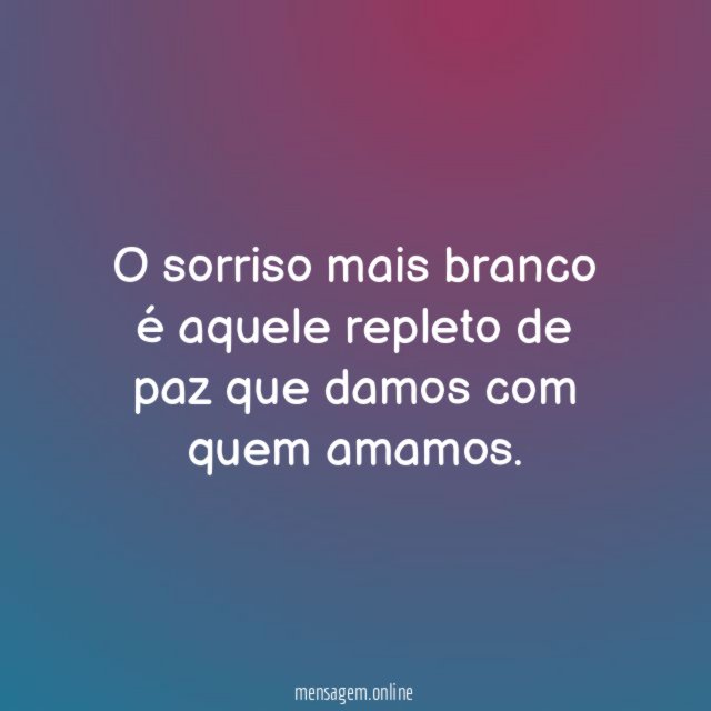 Sorriso branco