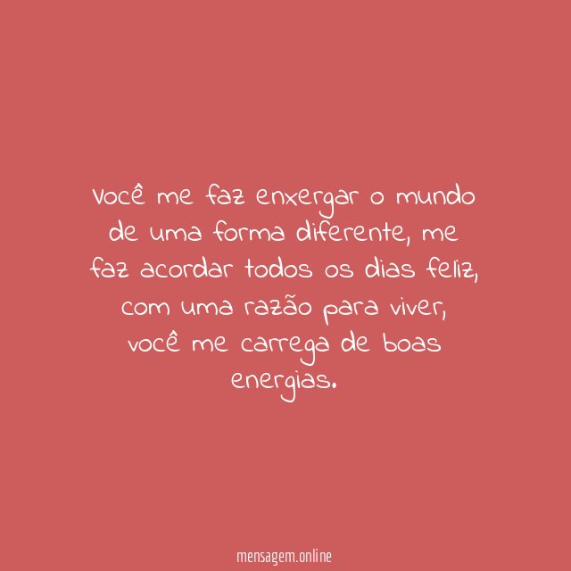 Você me mudou