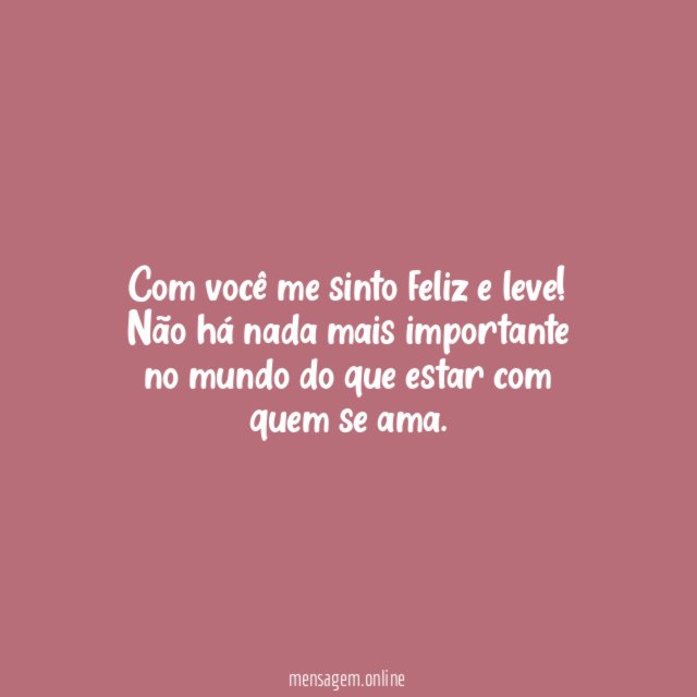 Sinto-me feliz