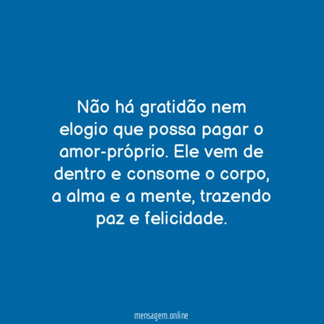 Não há gratidão maior