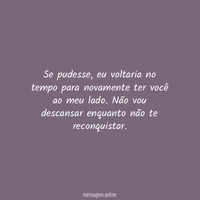 Vou reconquistar você