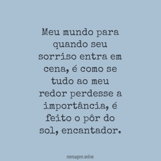 Quando você sorri